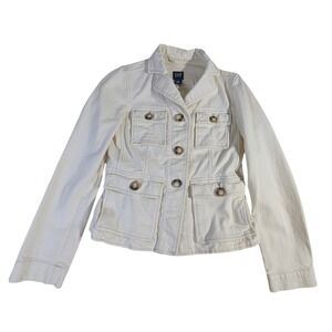 GAP Utility Safari Jacket – 2 Cream Cotton Denim 395360-00